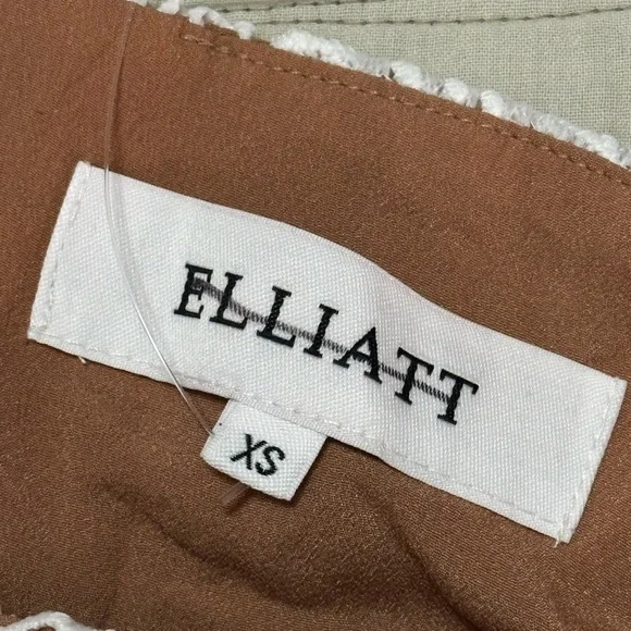 NWOT Elliatt Verona Dress XS 3D Butterfly Lace White Nude Lining - Picture 7 of 13